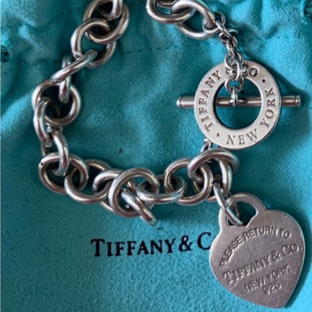Tiffany and co RTT Heart Tag Charm Bracelet